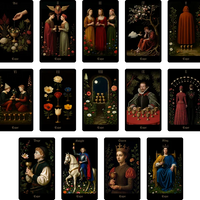 preview of the cups cards from the secret garden tarot