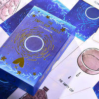 empty cup oracle deck on top of cards