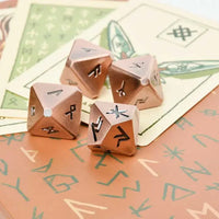 green glyphs runes dice and cards | prisma visions