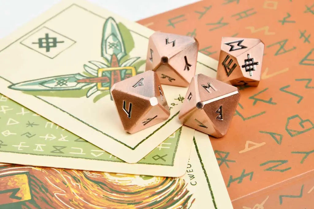 green glyphs rune dice