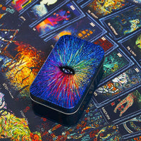pocket sized prisma visions tarot deck