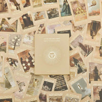 lucid dreams beginners tarot deck in beige with keywords and gold foil