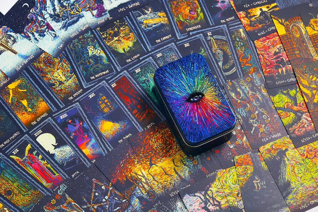 Little Prisma Visions Tarot Deck by James R. Eads | Pocket Size