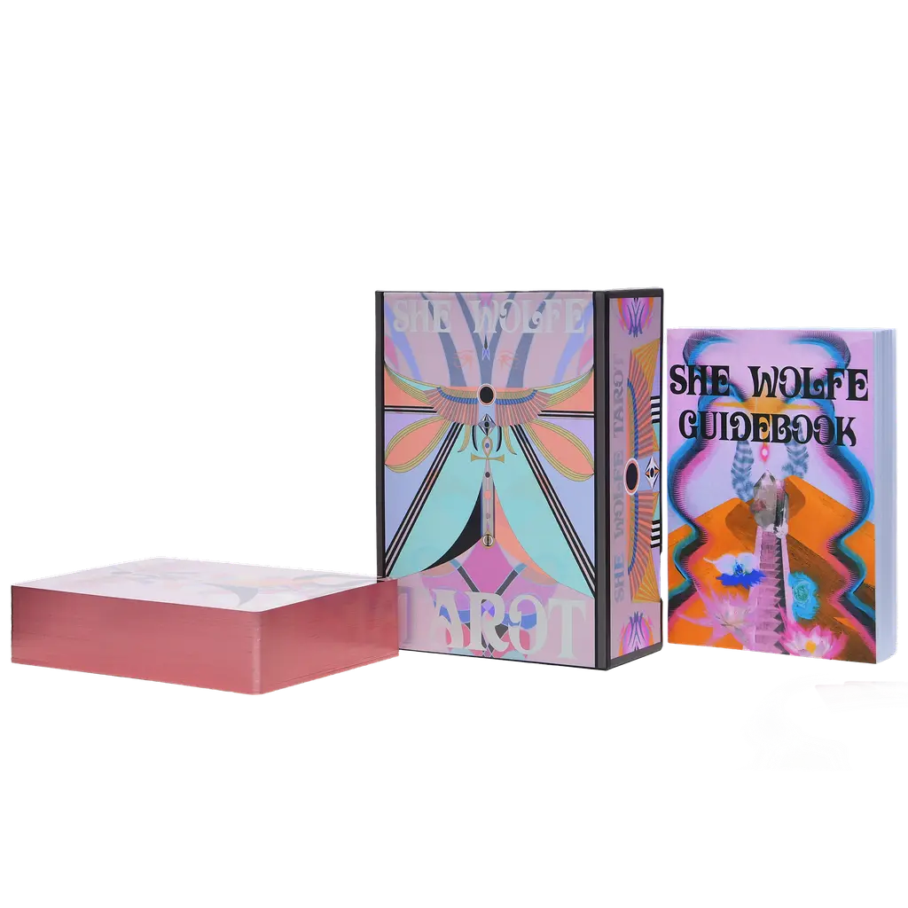She Wolfe Tarot | Fourth Edition by SERPENTFIRE | Pink Tarot Deck She Wolfe Tarot | Fourth Edition by SERPENTFIRE | Pink Tarot Deck