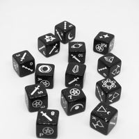 stardust tarot dice laid out