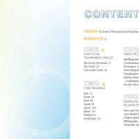 preview of table of contents for guidebook with a gradient background