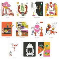 Major arcana cards of the Apparition Tarot deck by Mary Evans (Spirit Speak Tarot). Cards from zero to ten of Apparitions Tarot
