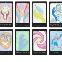 iris oracle deck cards forty one to forty eight by artist Mary Evans (Spirit Speak)