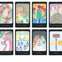 iris oracle deck cards nine to sixteen by artist Mary Evans (Spirit Speak)