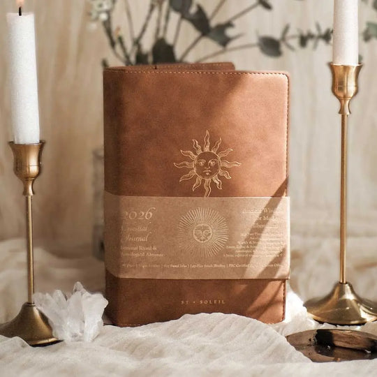 VEGAN LEATHER COVER CRAFTED WITH CARE, NO ANIMALS WERE HARMED