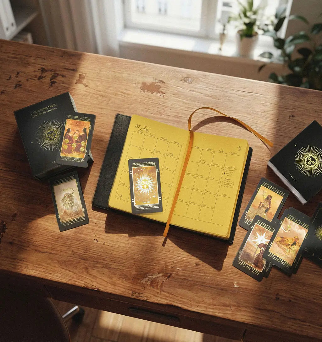 2026 celestial journal in black and lucid dreams tarot black eclipse edition