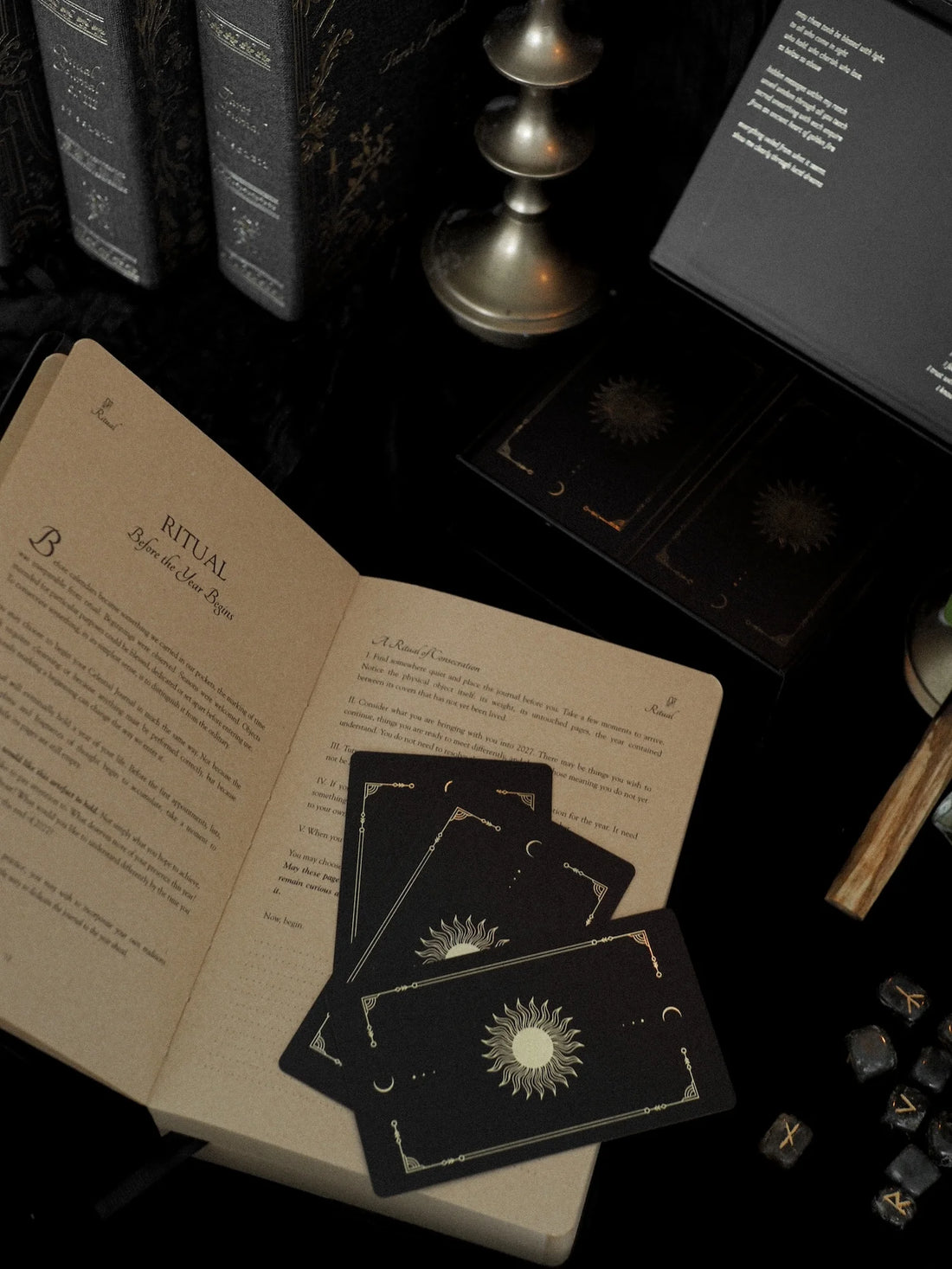 2027 celestial journal with Lucid Dreams tarot cards