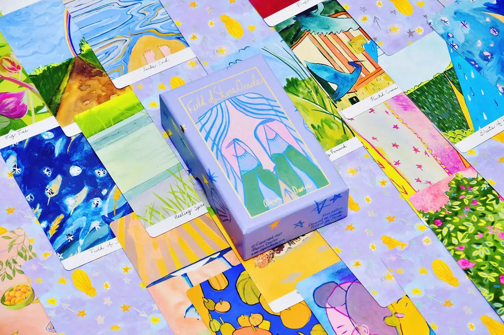 field of start oracle cards with box