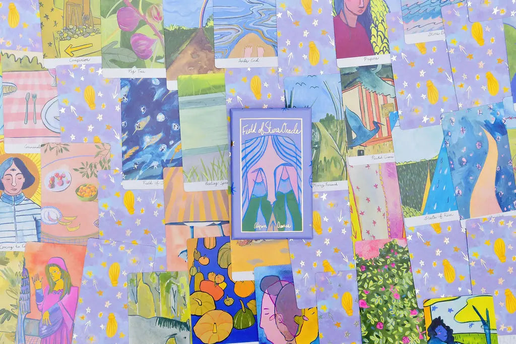 field of start oracle cards with box