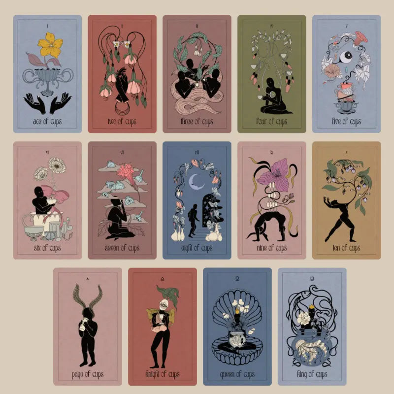 rosa obscura tarot | cups cards