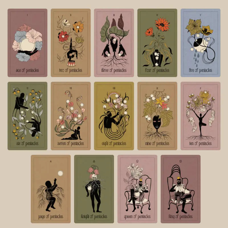 rosa obscura tarot | pentacles cards