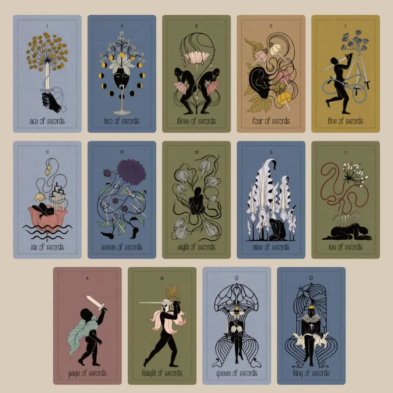 rosa obscura tarot | swords cards