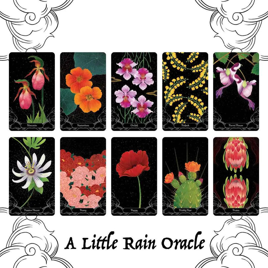 Flowers Oracle A Little Rain Oracle Deck by Ambi Sun | Botanical Oracle Cards – Tarot ...