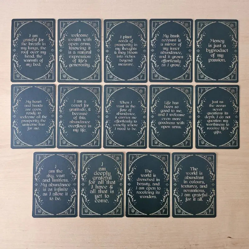 Abundance Affirmations Cards