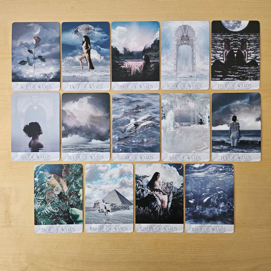 Age of Aquarius tarot wands