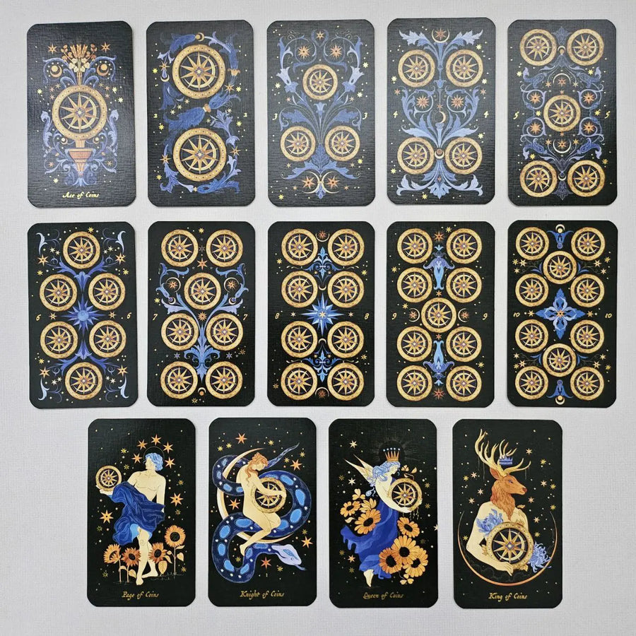 aurora tarot deck | coins or pentacles