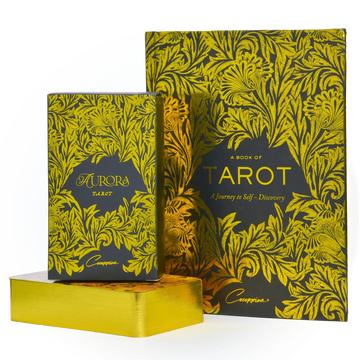 aurora tarot deck and guidebook | black and gold