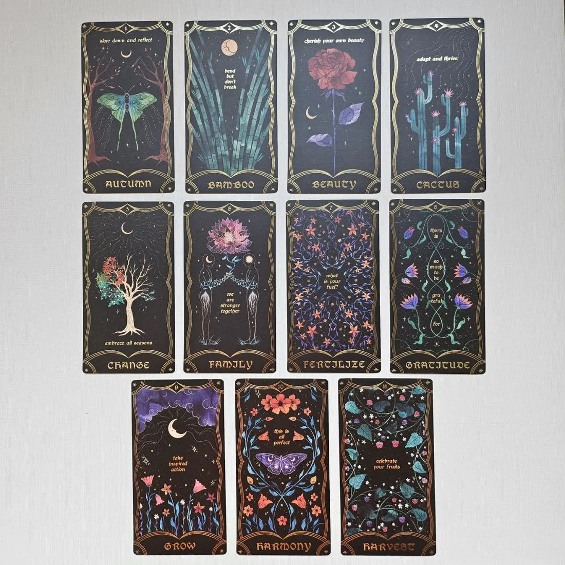 bloom oracle cards from 1 to 11 | preview