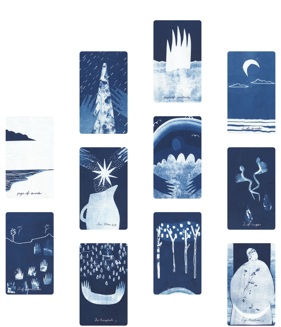 alyson davies's blue earth tarot deck and cards