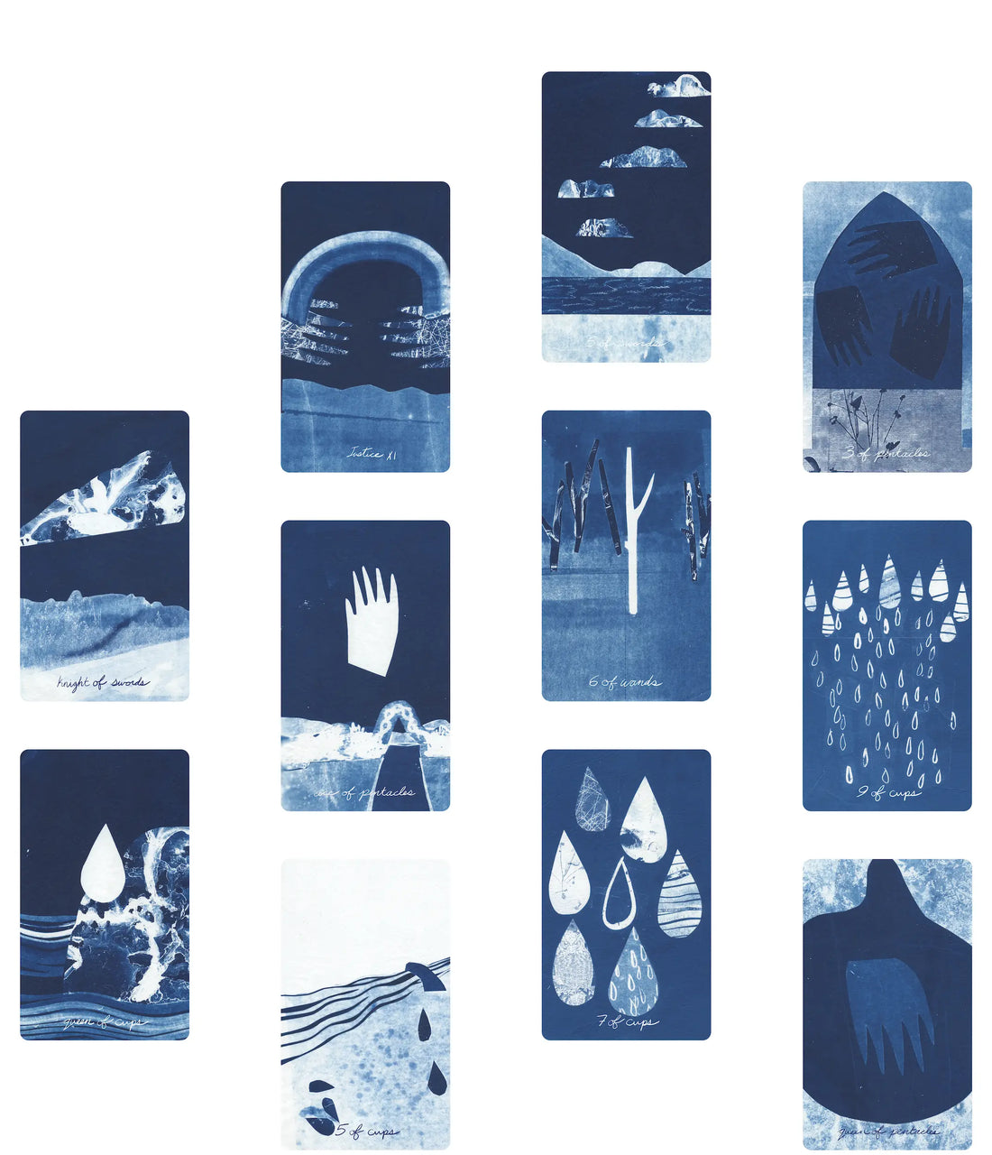 blue earth tarot deck cards