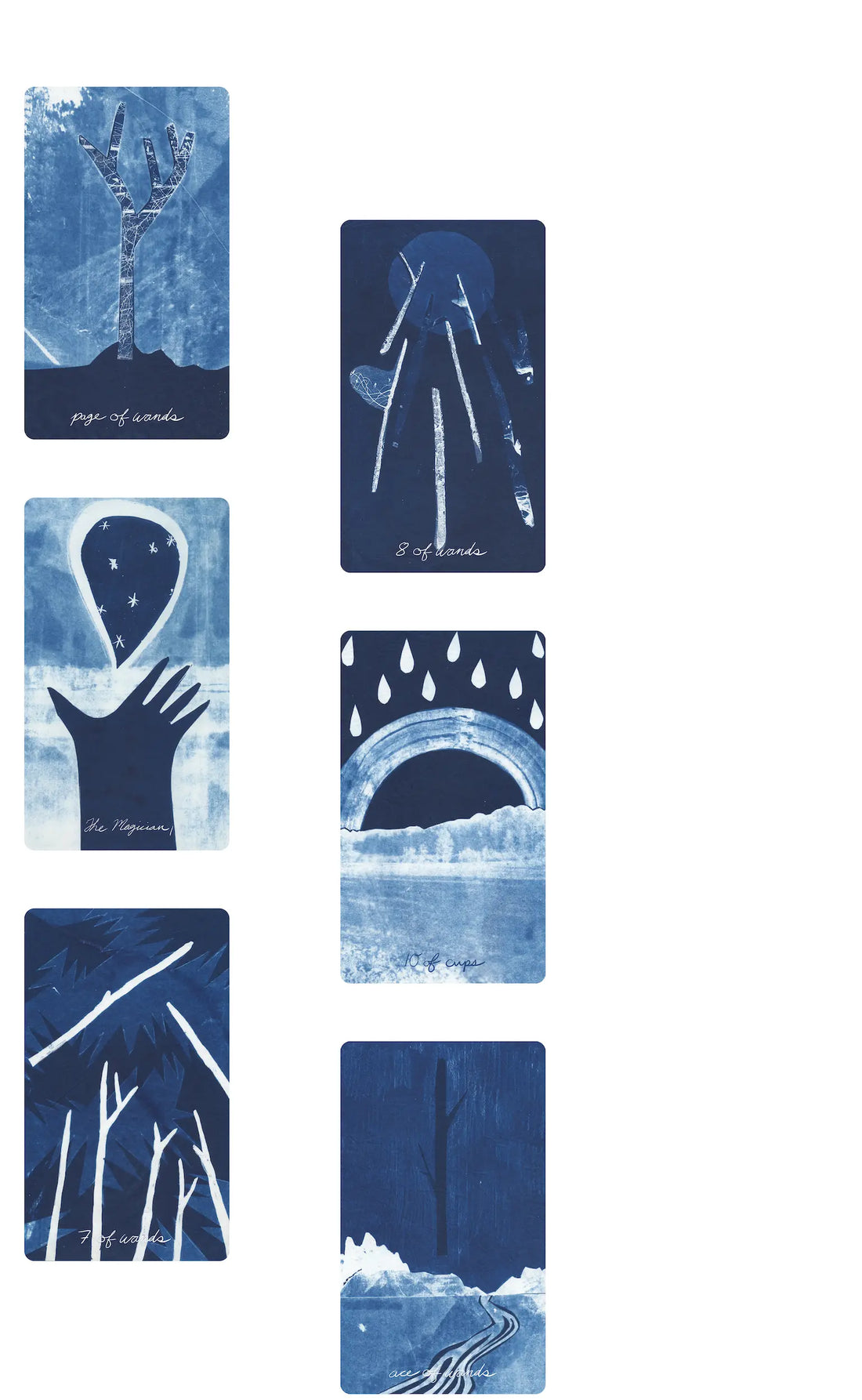 blue earth tarot deck cards