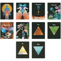 Ascendant, Midheaven, Descendant, Imum coeli, Masculine, Feminine, Fire, Earth, Air and Water cards of celestial bodies oracle deck by Devany Amber Wolfe (SERPENTFIRE)
