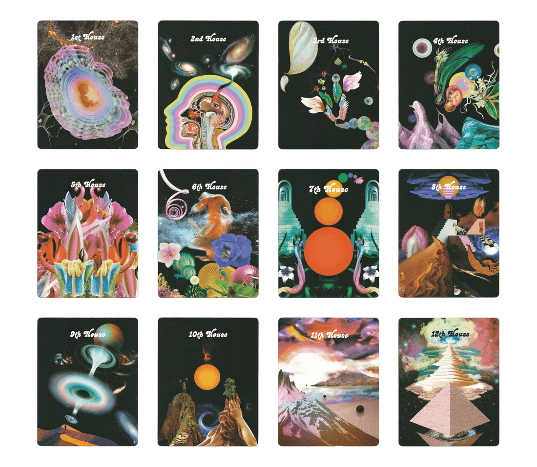 twelve house cards of celestial bodies oracle deck by Devany Amber Wolfe (SERPENTFIRE)