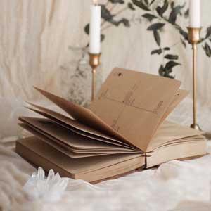 A 540-PAGE, HAND-FINISHED VEGAN LEATHER JOURNAL MADE WITH ECO-SOY INKS, FSC-CERTIFIED PAPER, TWO BOOKMARK RIBBONS AND LAY-FLAT BINDING—ETHICALLY CRAFTED FOR BEAUTY, DURABILITY, AND SUSTAINABILITY.