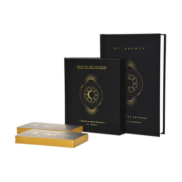 child of the universe oracle cards and guidebook | midnight edition | black color