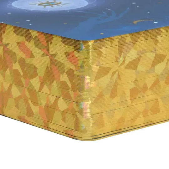 SHUFFLE FRIENDLY THICK CARDS WITH HOLOGRAPHIC GOLD EDGES