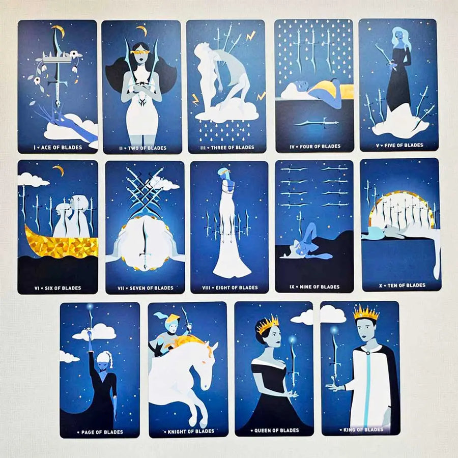dark heart tarot deck | swords or blades