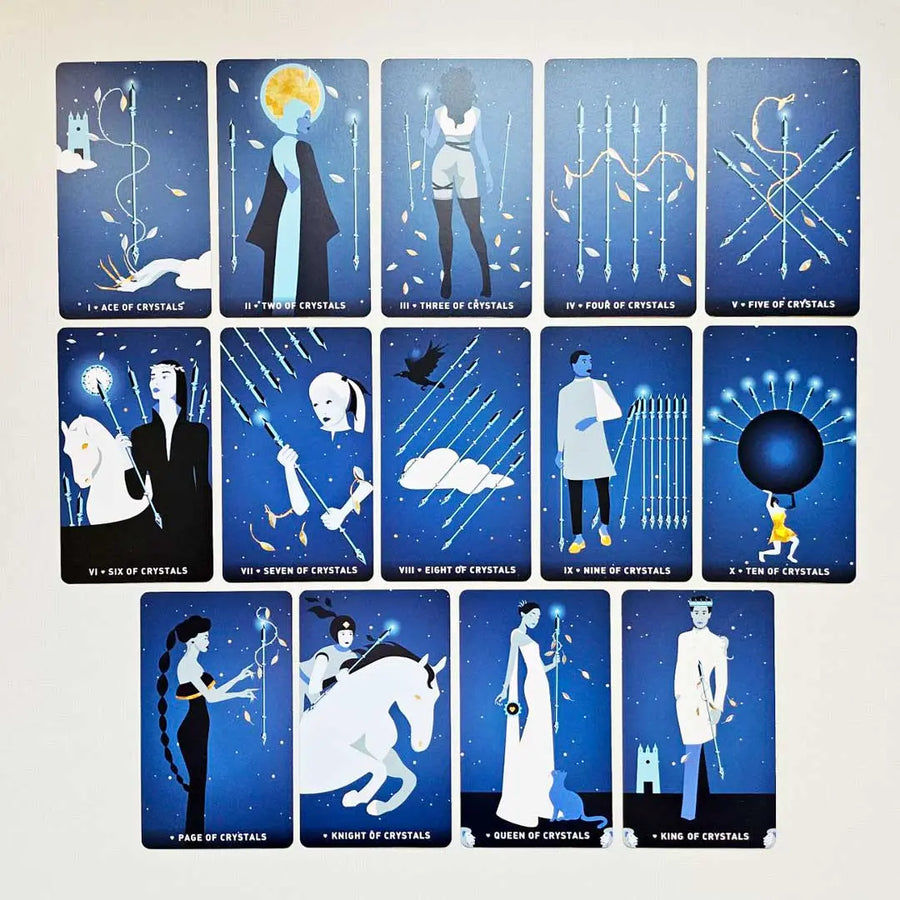 dark heart tarot deck | wands or crystals