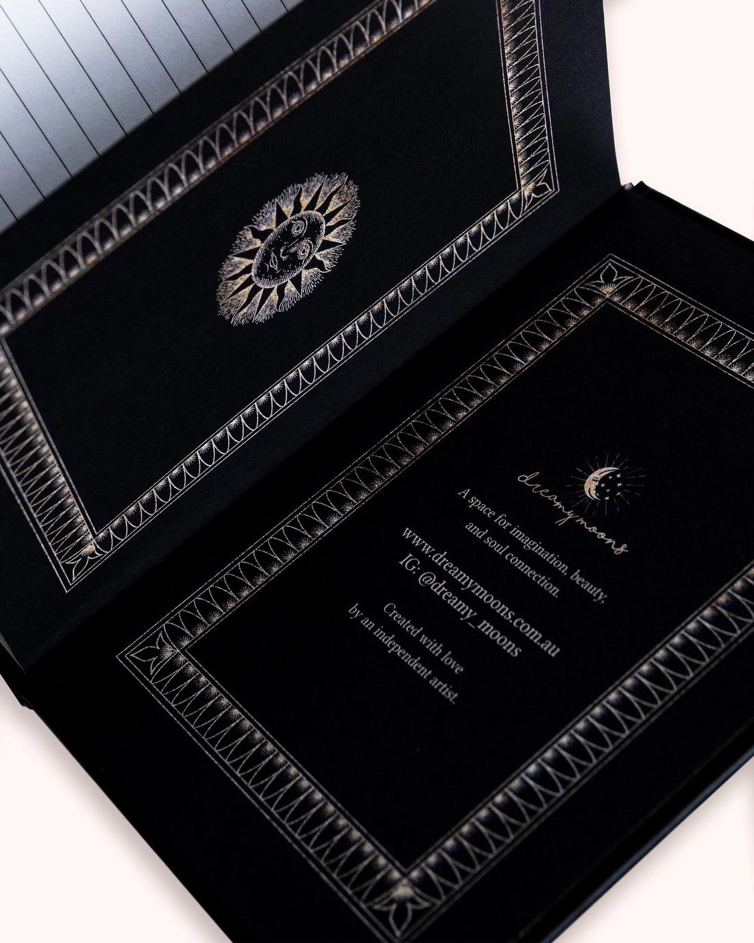 dreamy moons journal | preview of inside