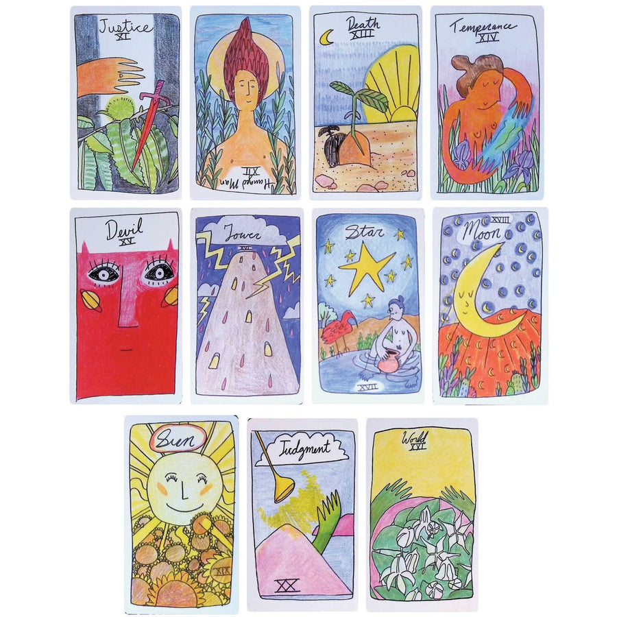 earth child tarot major arcana cards by alyson davies