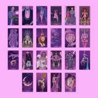 exotic cancer tarot | major arcana cards | a pink tarot deck by exotic cancer