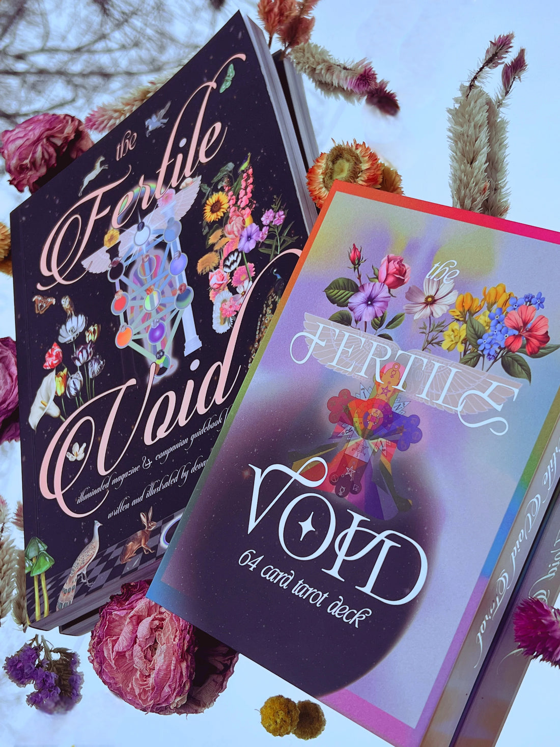 The Fertile Void Tarot deck box and magazine