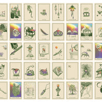 green glyph oracle deck cards