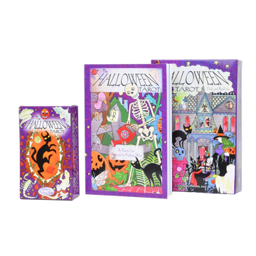 halloween tarot deck and book set