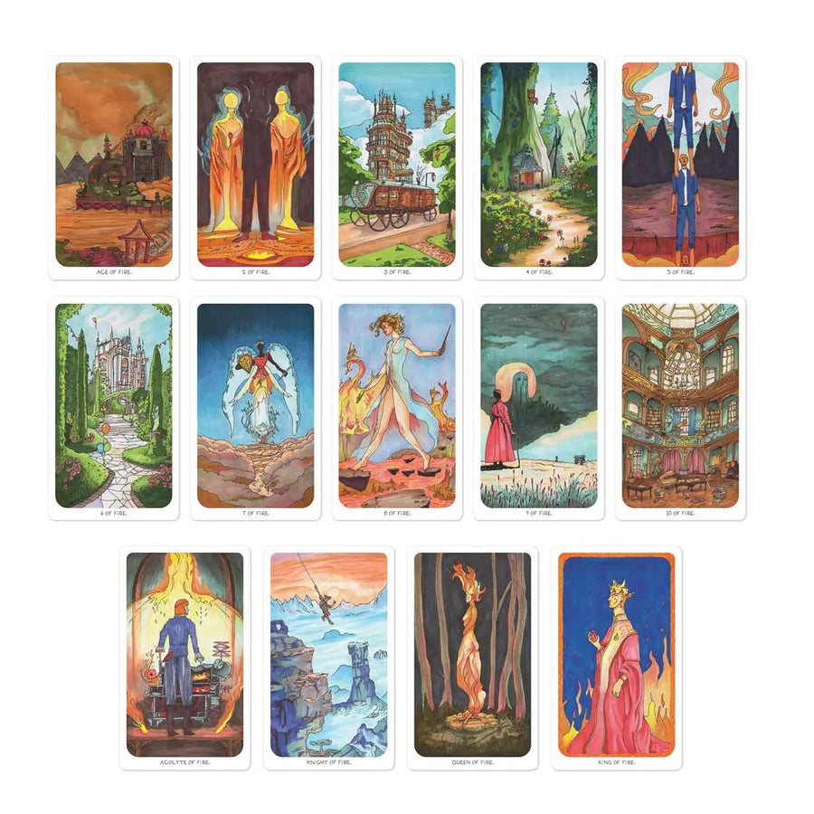 journey tarot | fire cards preview