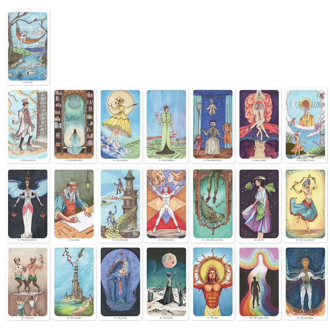 journey tarot major arcana cards preview