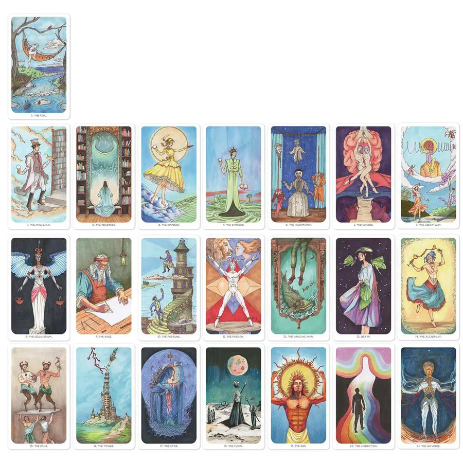 journey tarot major arcana cards preview
