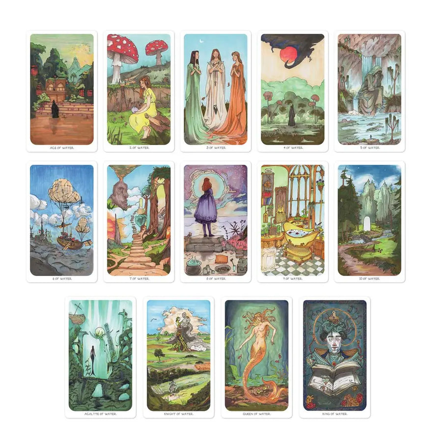 journey tarot deck | water cards preview