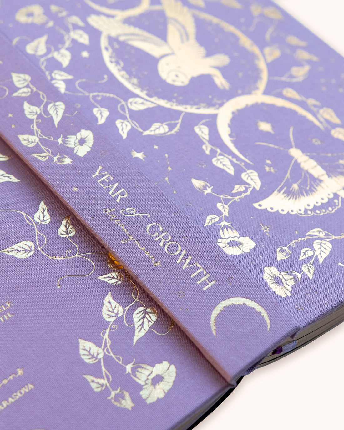 2027 year of growth journal by dreamy moons cover lavender 