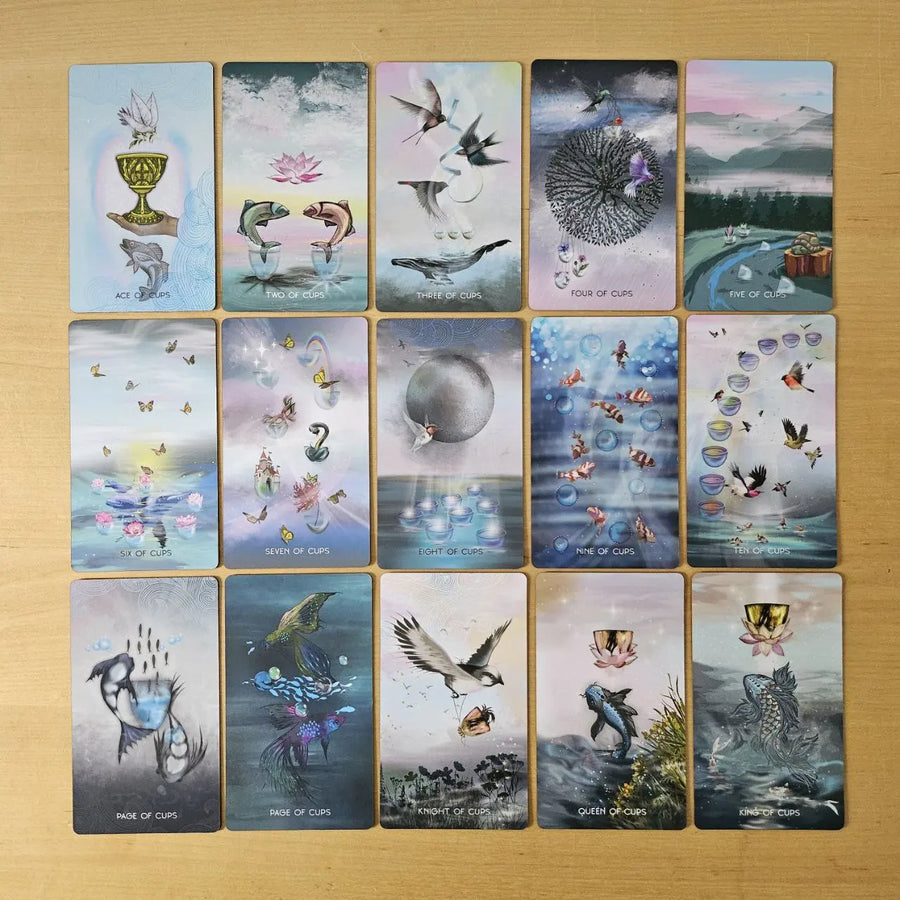 meraki tarot cups cards preview