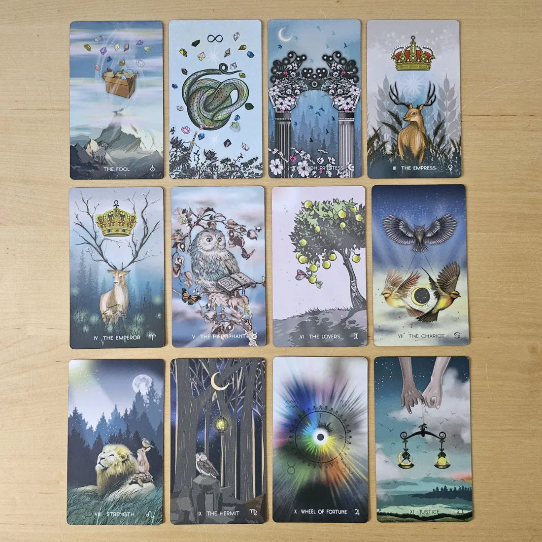 meraki tarot major arcana cards preview #1